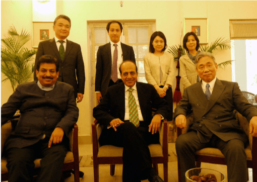 IC initiated bullet trains discussion between India and Japan. In picture, then Railways Minister Hon. Dinesh Trivedi and Representative Director of Central Japan Railway Company (JRC)-Yoshiyuki Kasai.