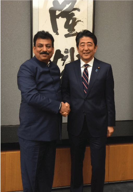 Hon. Prime Minister Shinzo Abe has been a supporter and mentor of IJGP and ADM from very initiation.